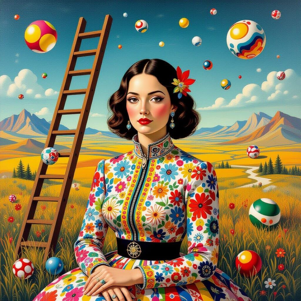 Flowered Dream of Painted Skies