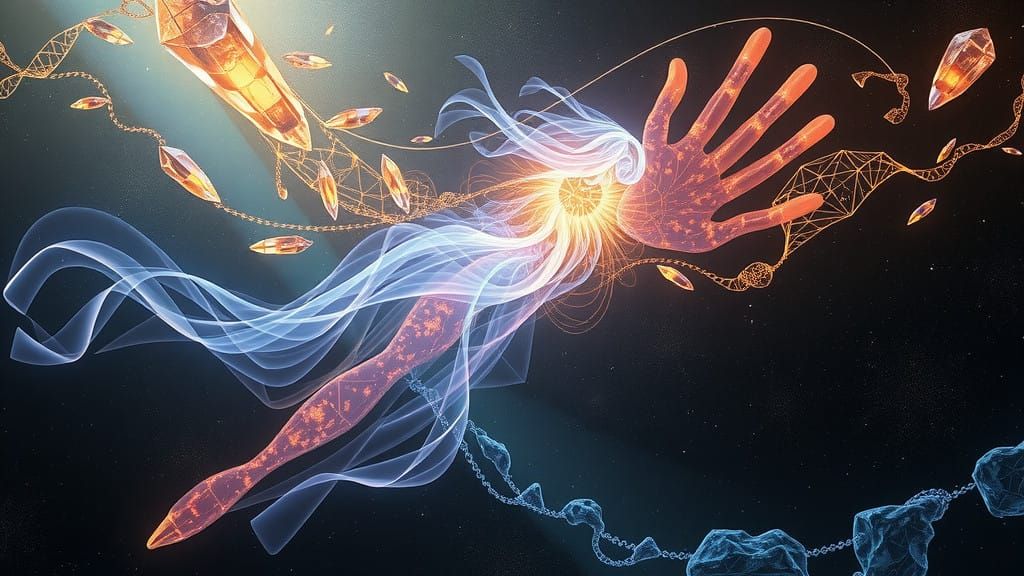 Ethereal Cosmic Entity in Interdimensional Space