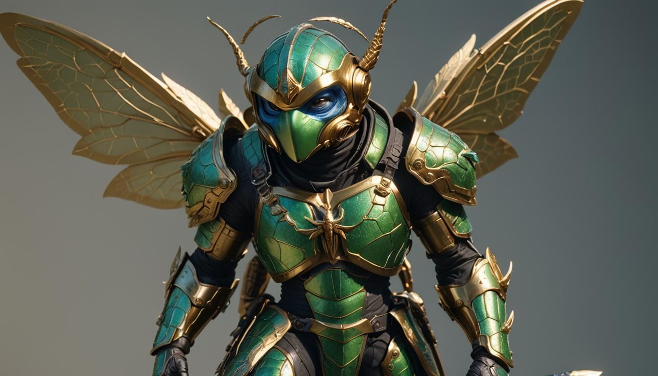 A Smurf Warrior in Shimmering Armor