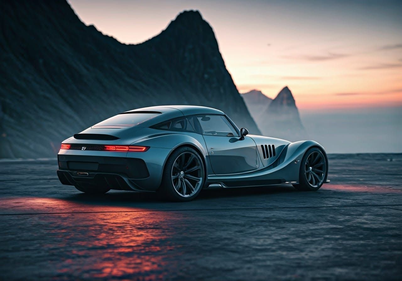 Futuristic 2030 Morgan Shooting Brake Hard Top Concept Car