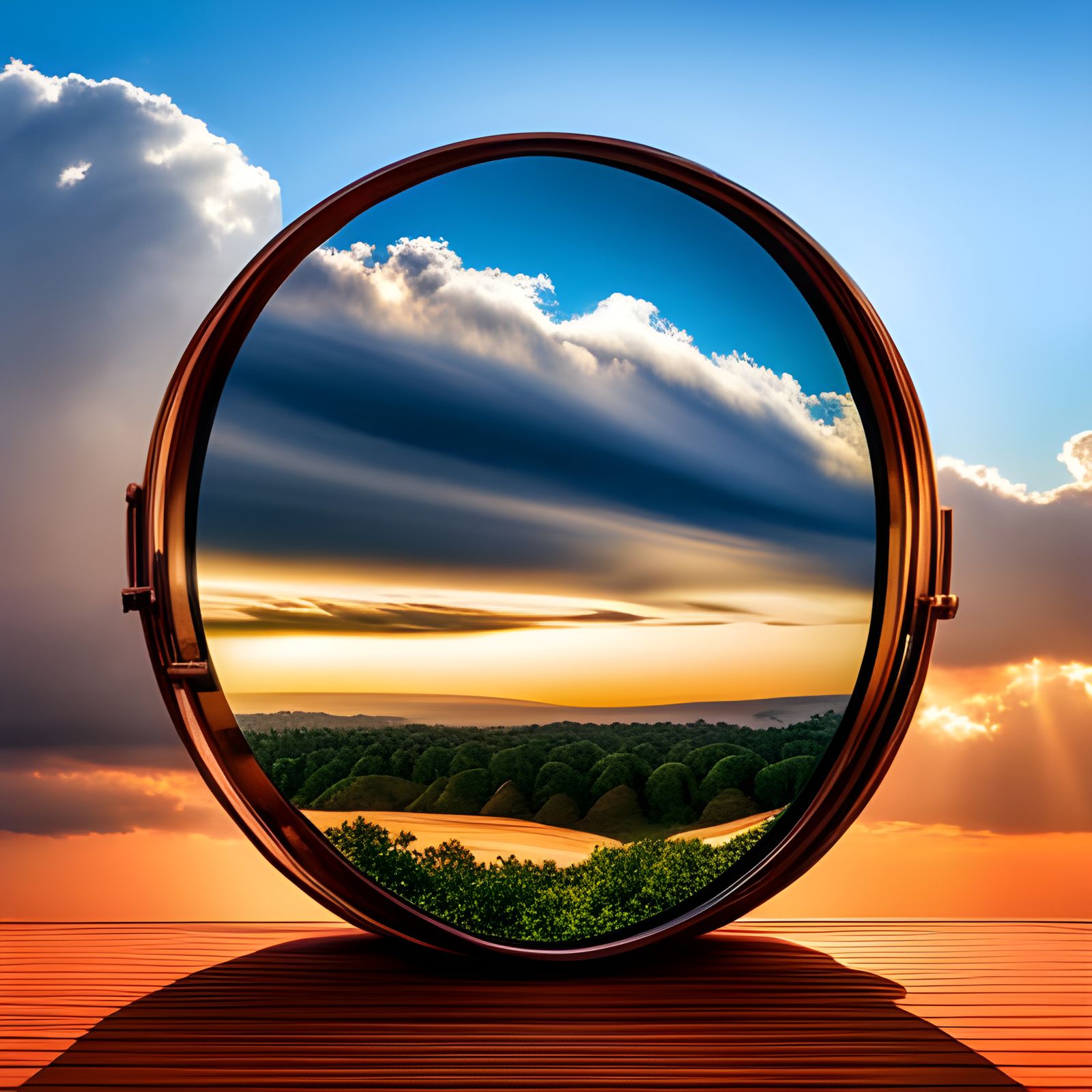 Tropical Forest Reflected in Desert Mirror