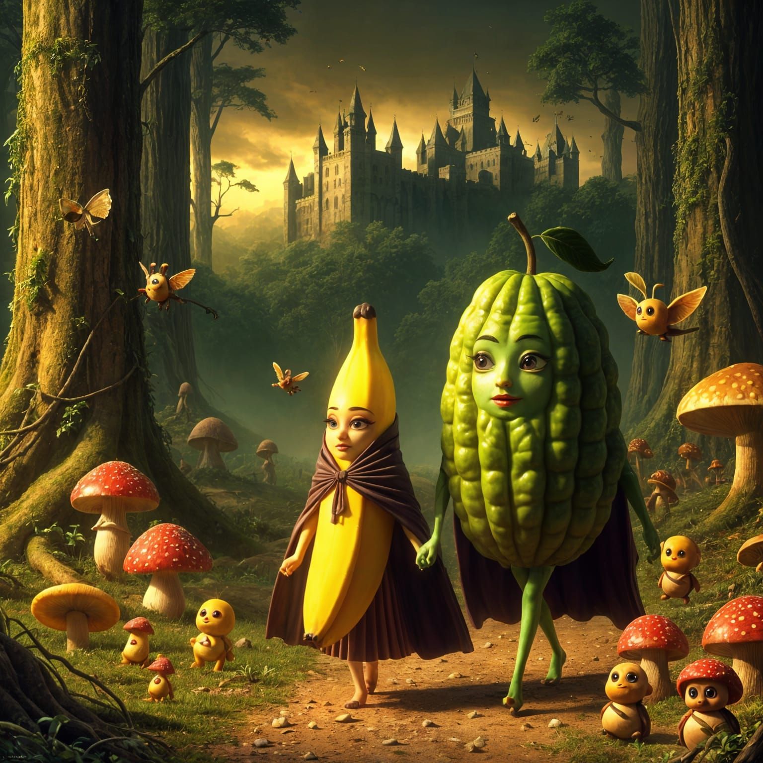 Banana and Guava Heroines Navigate Dark Fantasy Realm