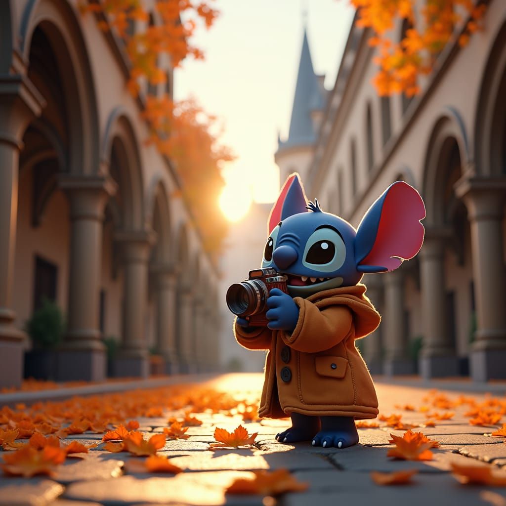 Stitch Captures Autumn in Historic Gdańsk