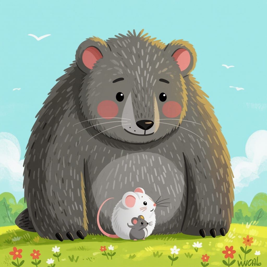 Giant and Tiny Mouse Friends, Indie Art Style