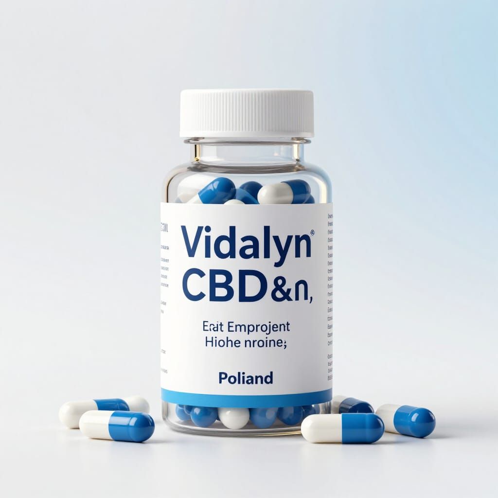 Vidalyn CBD Capsules Product Shot in Poland