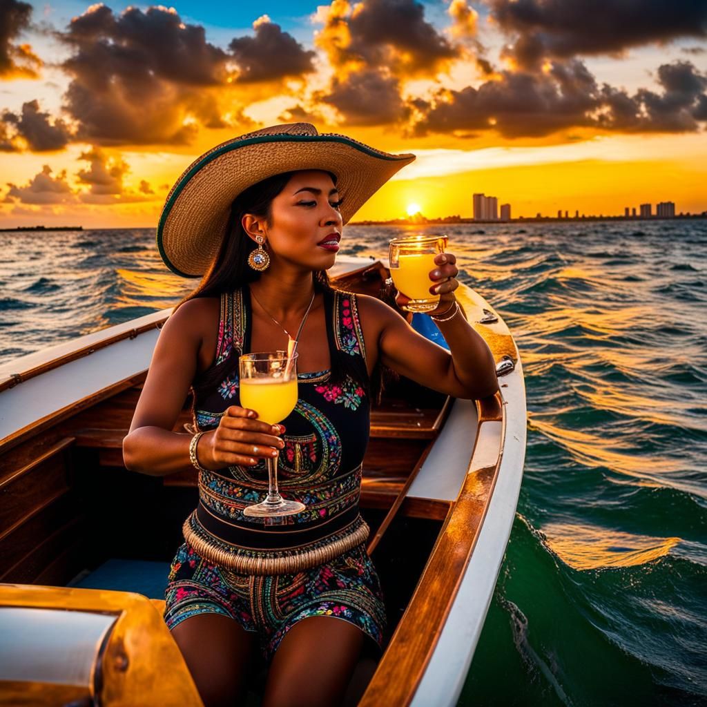 Miami Beach Sunset Boat Party with Tequila