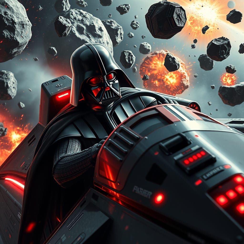 Dark Lord of the Galaxy in Intense Space Battle