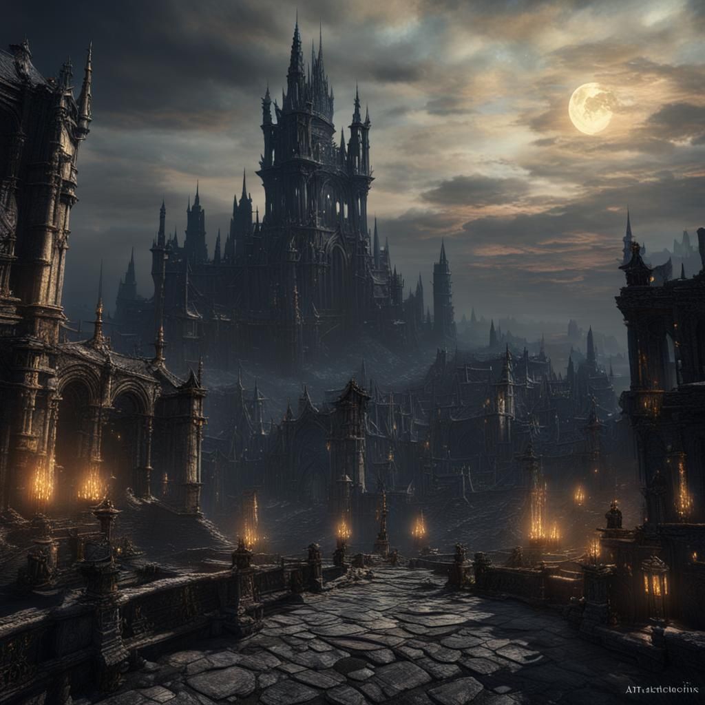 Ringed City Dark Souls 3: Detailed Matte Painting