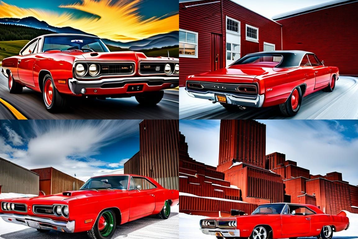 Metal Flake Red 1969 Dodge Super Bee
