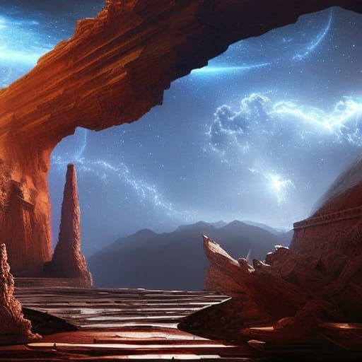 Epic Stargate: A Dramatic Digital Matte Painting