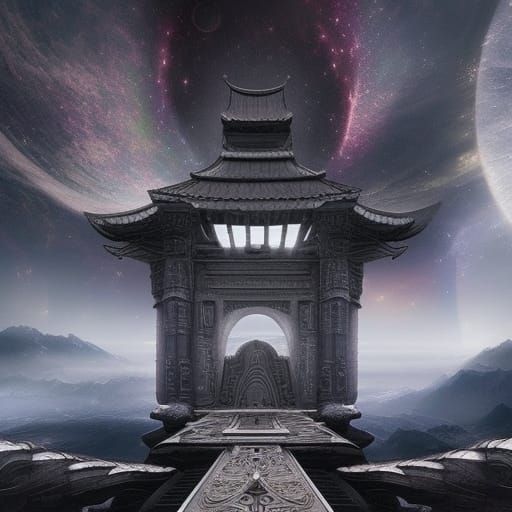 Epic Stargate Digital Matte Painting