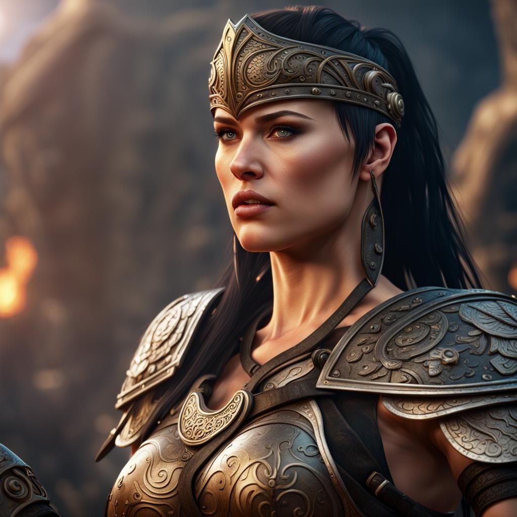 Xena Warrior Princess: Detailed Fantasy Art