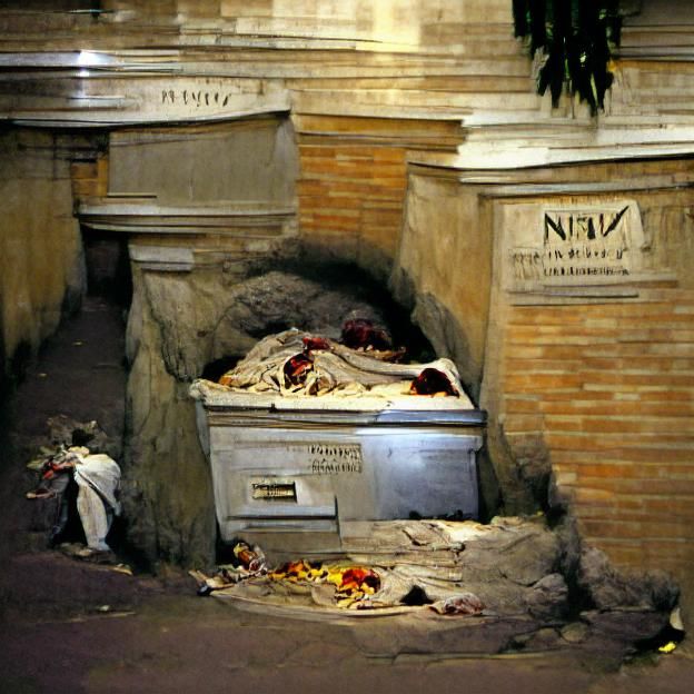 Vatican Necropolis Sepulcher: A Solemn Scene