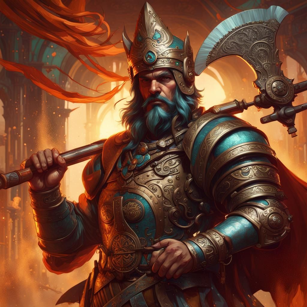 Guerrero persa. 8k resolution concept art by Greg Rutkowski ...