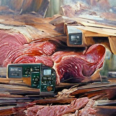 Organic Matter Meets Electronics: An Oil Painting