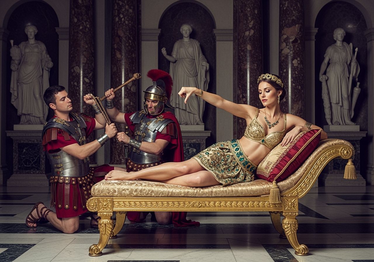 Roman Empress in Royal Palace: Professional Photography