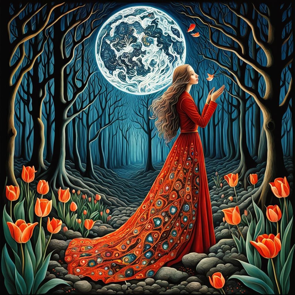 Surreal Goddesses of Spring and Winter