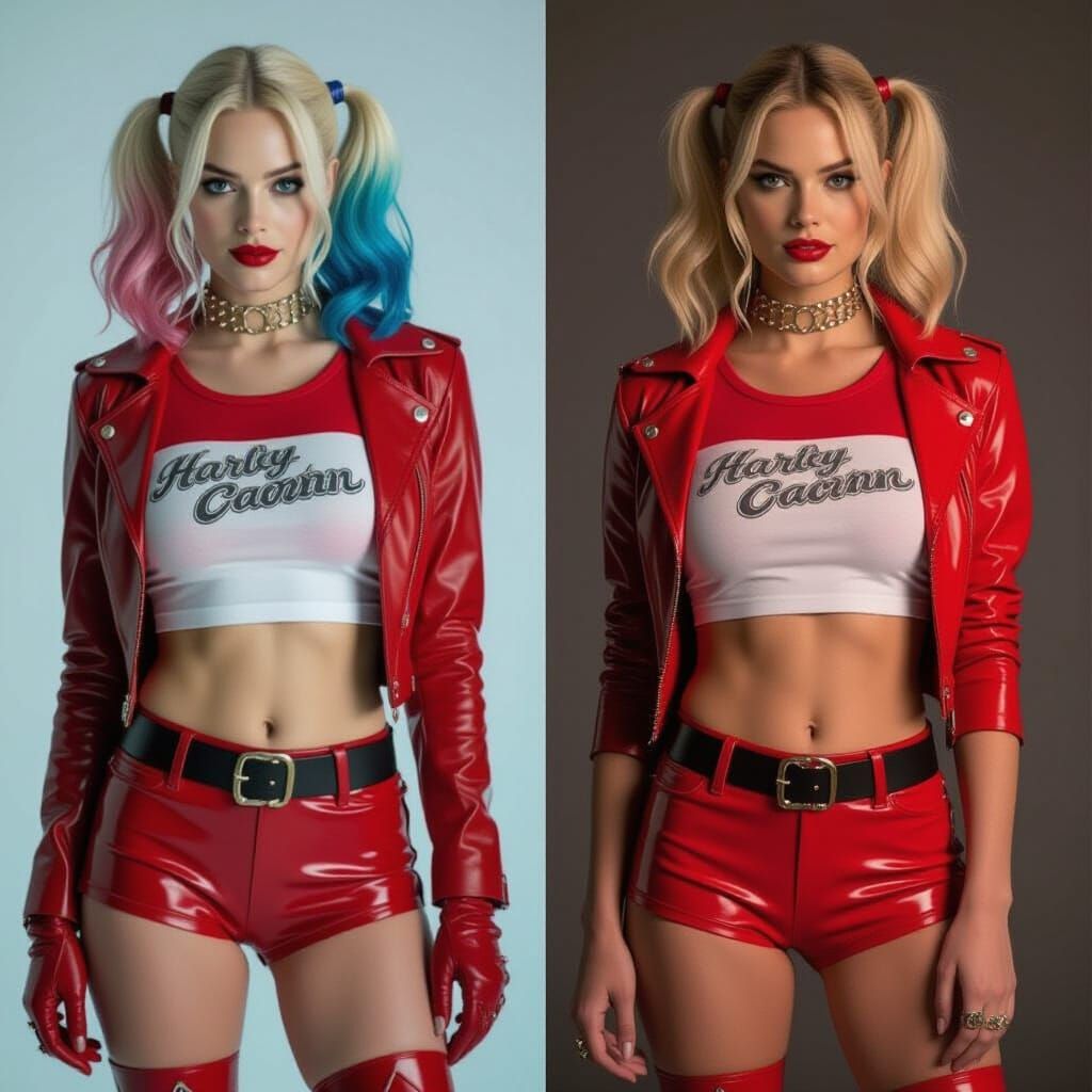 Harley Quinn in Red Hot Pants