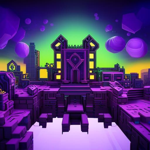 Geometry Dash: Detailed Matte Painting in Unreal Engine