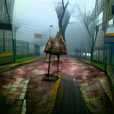 Eerie Silent Hill Landscape