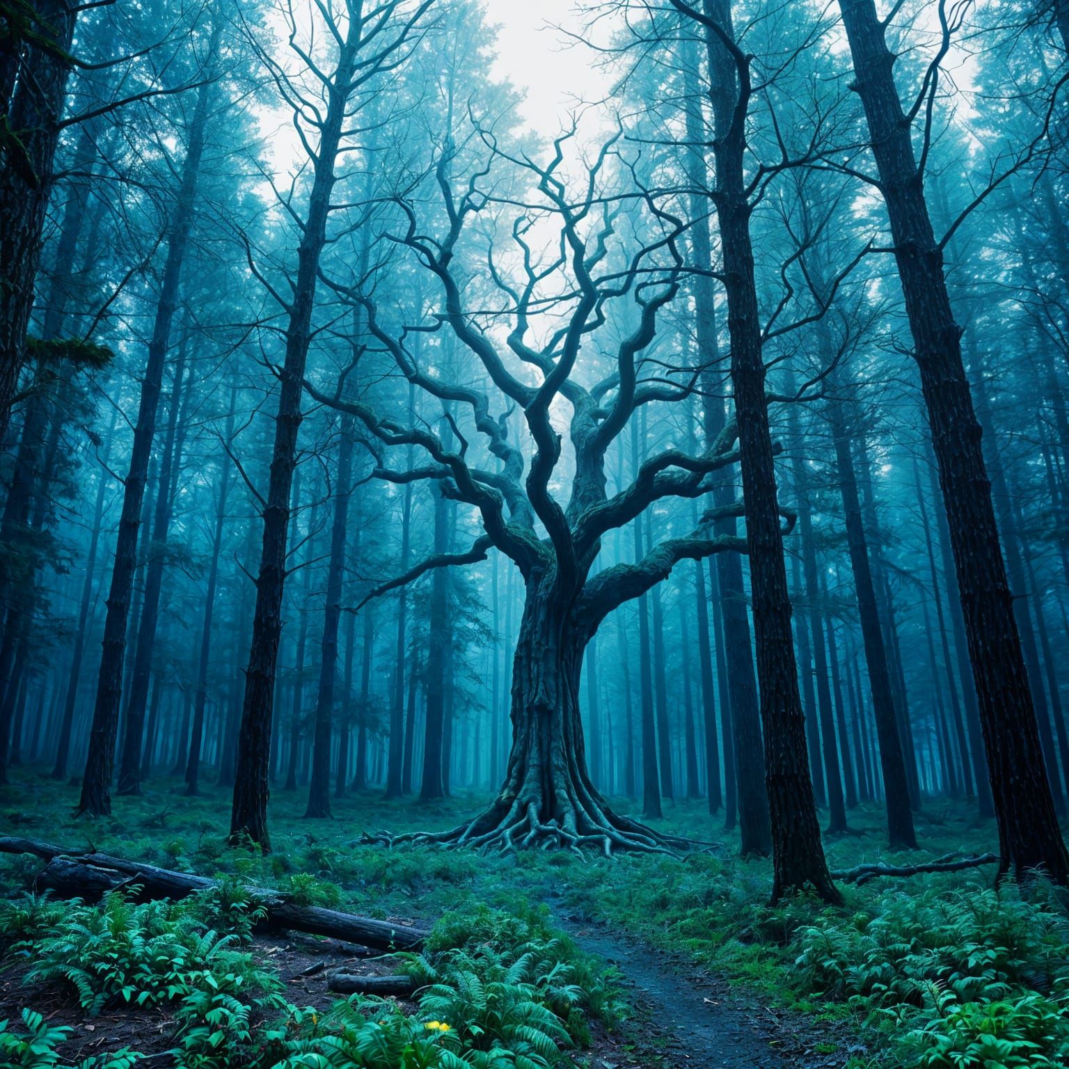 Forest Wraith in Visionary Otherworldly Style