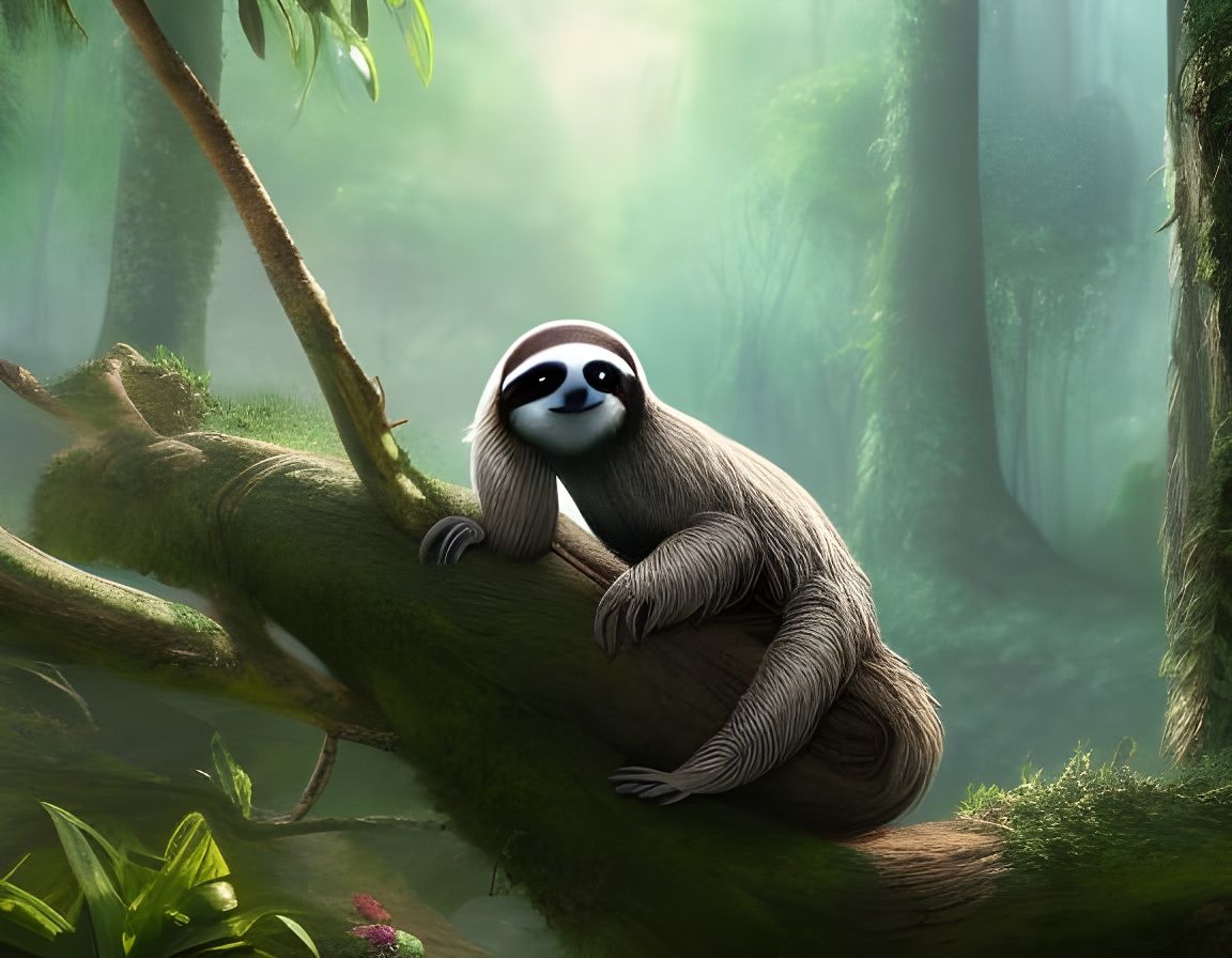A beautiful sloth
