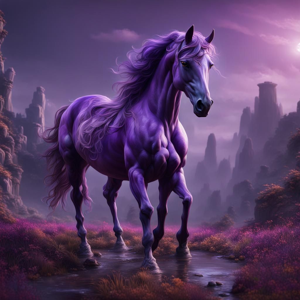 Purple horse