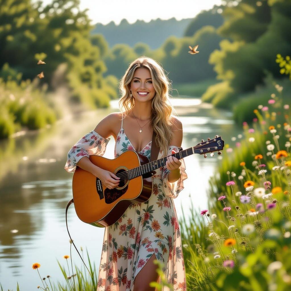 Singer-Songwriter in Impressionist Style with Free-Spirited ...