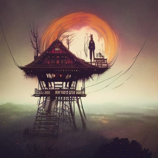 Ethereal Treehouse Riders: Ghibli Meets Elden Ring