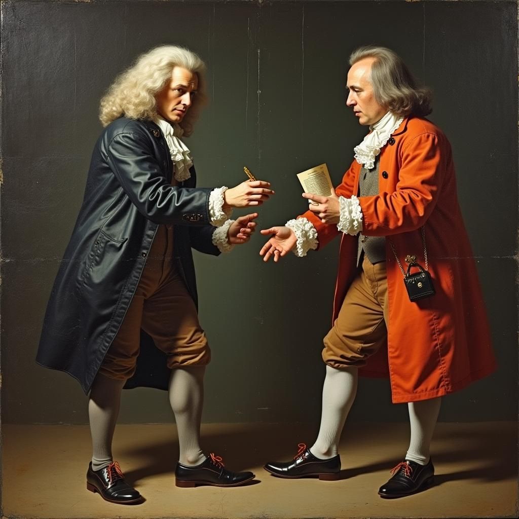 Newton and Leibniz Duel Over Calculus