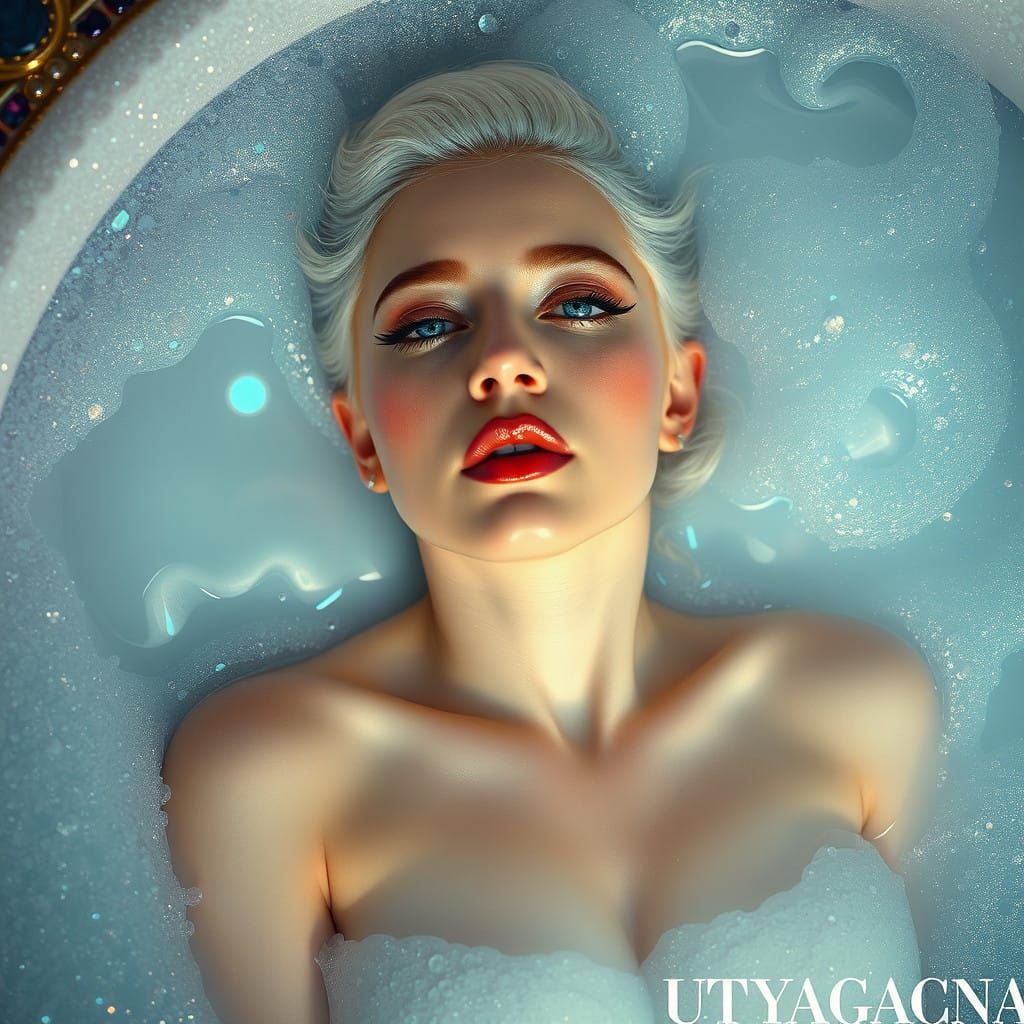 Lady Gaga in a Lavish, Gemstone-Encrusted Fantasy Bath