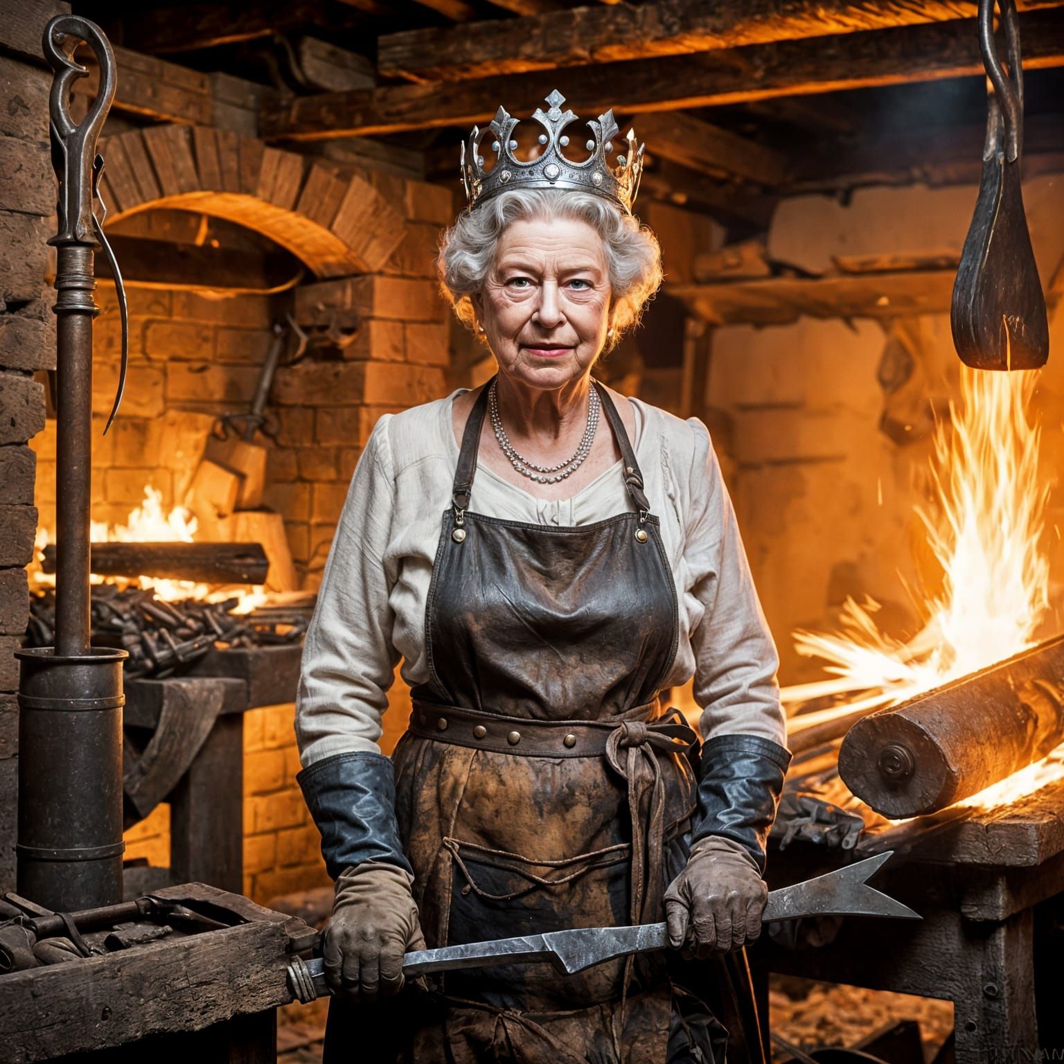 Queen Elizabeth II: Blacksmith in 1880s California