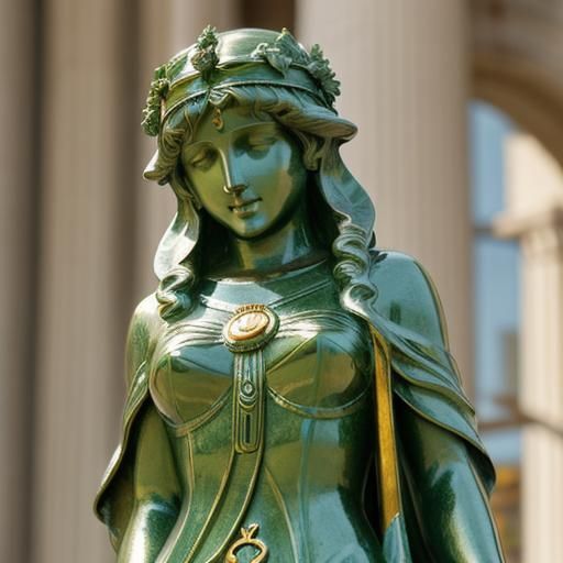 Hygeia Statue in Art Nouveau Style