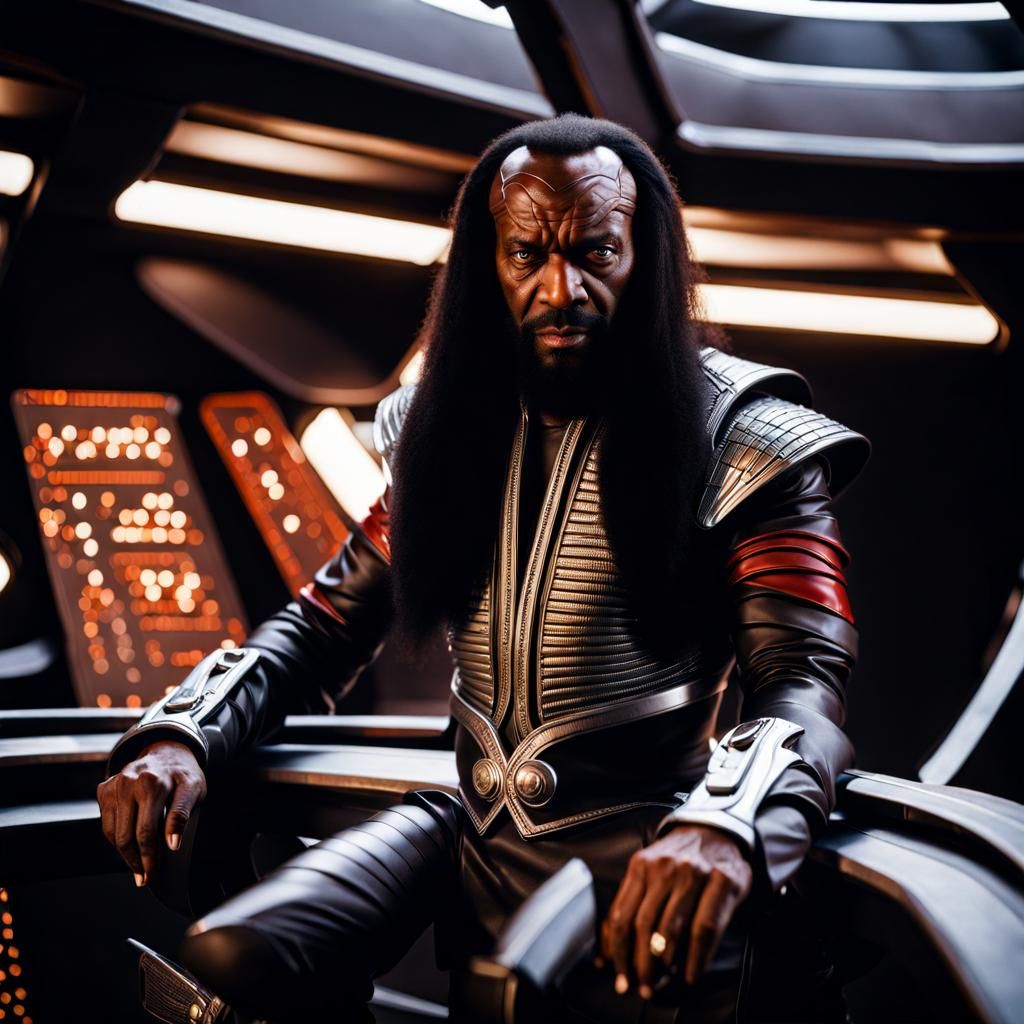Klingon Officer on Bird of Prey Bridge