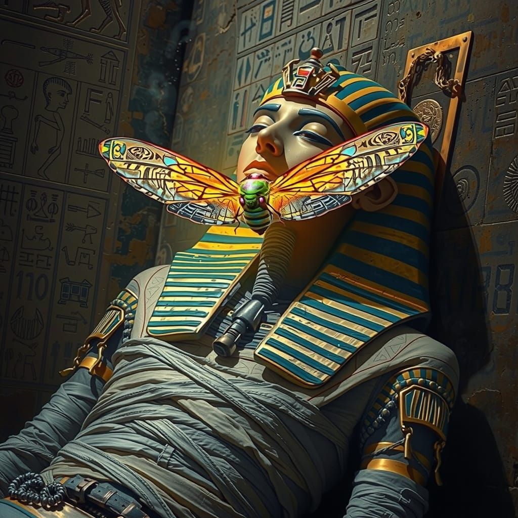 Mummy Awakens Nuclear Cicada in Ancient Egyptian Tomb