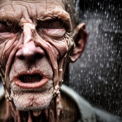 Melting Man: A Body Horror Photography