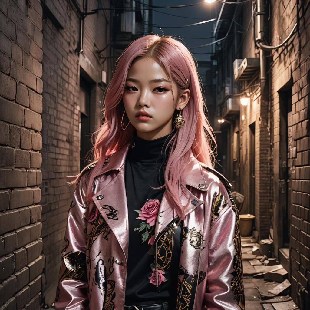 Rosé from BLACKPINK: Anime-Inspired Concept Art