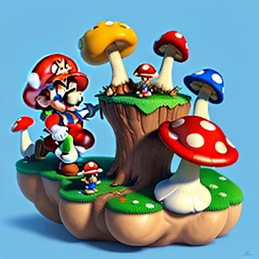 mushroom kingdom  supermario64