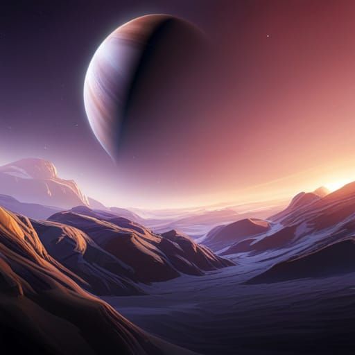Elite Dangerous Federal Gas Giant in Detailed Matte Painting