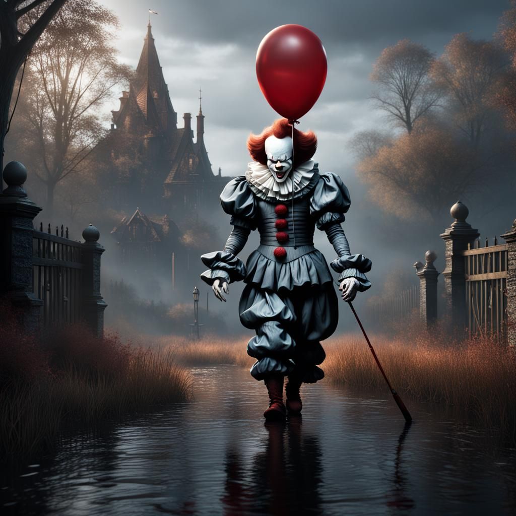 Detailed Pennywise Fantasy Concept Art