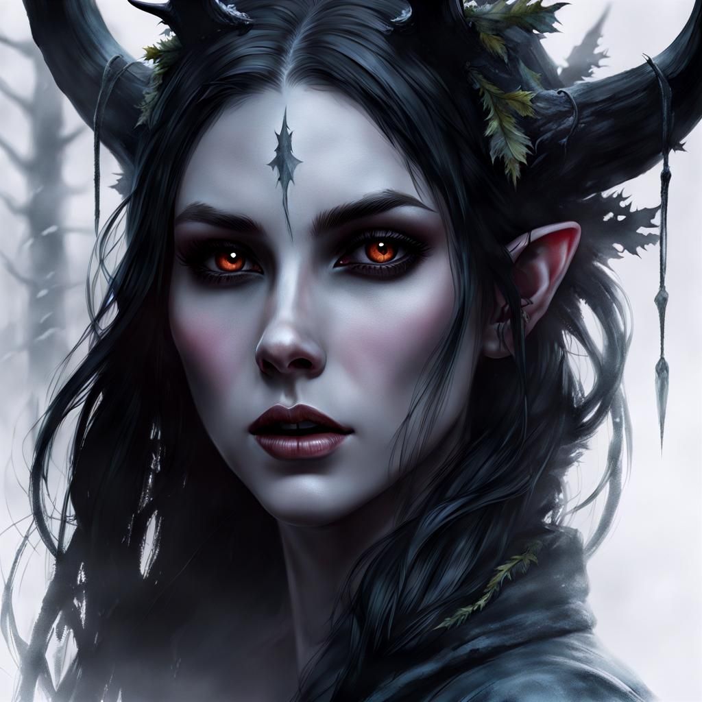 Banshee in Diffuse Grove: Minimalist Artgerm Style