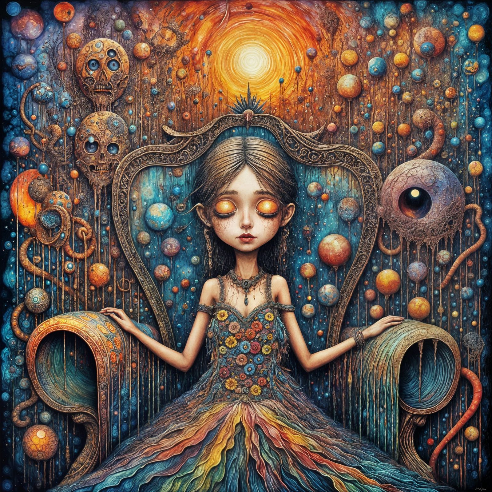 Surrealist Psychedelic Therapy in Vibrant Colors