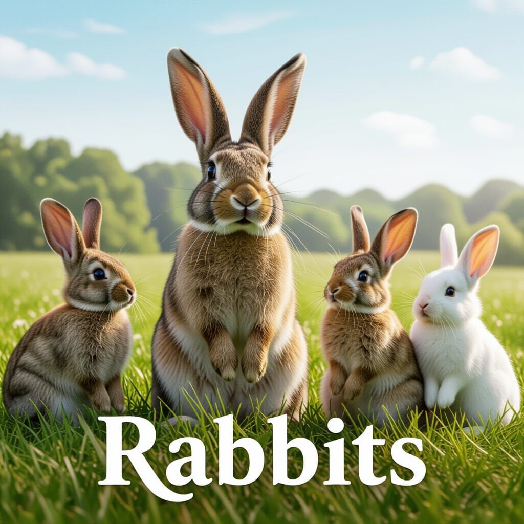 AI Generated Image of Rabbits