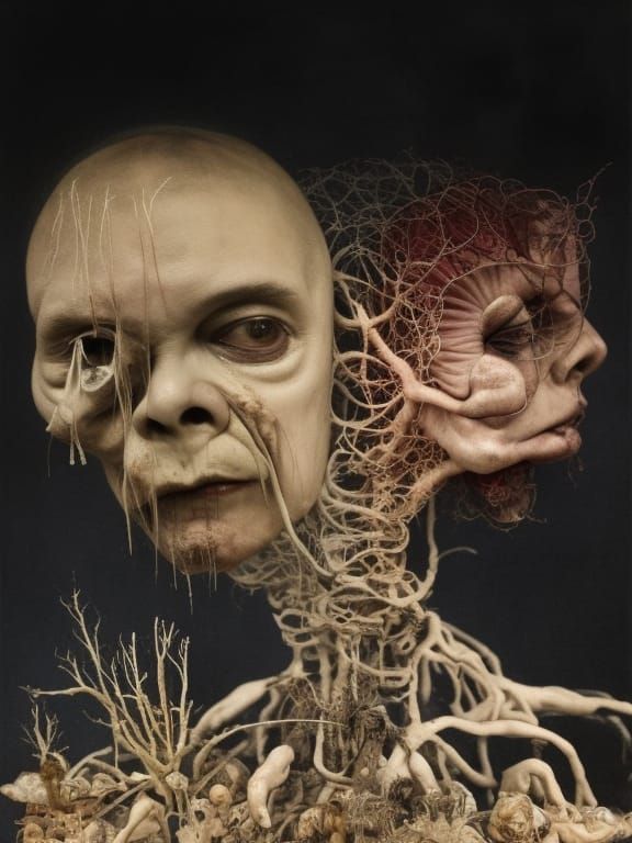 Surreal Ethereal Convergence: Dreamlike Subterranean Art