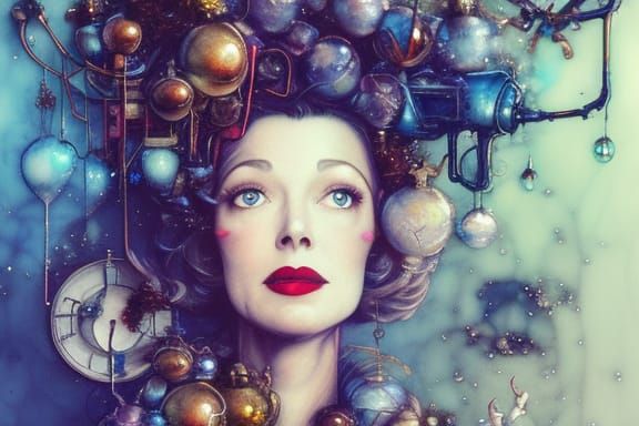 Shattered Portrait in Comic Book Style