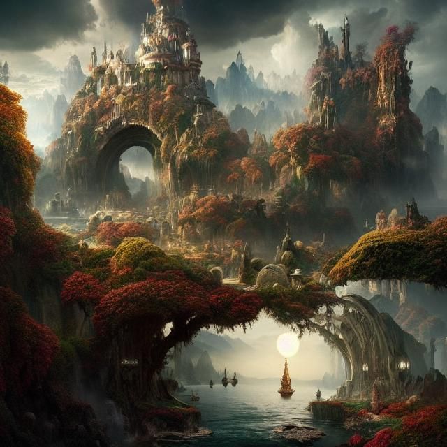 Epic Wonderland: A Stunning Digital Painting