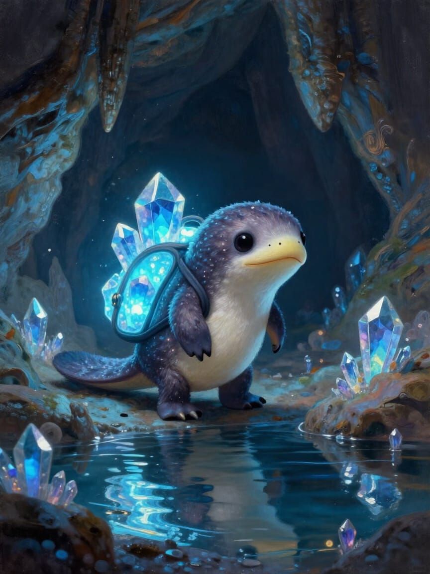 Platypus Explorer in Crystal Cave, Fantasy Adventure