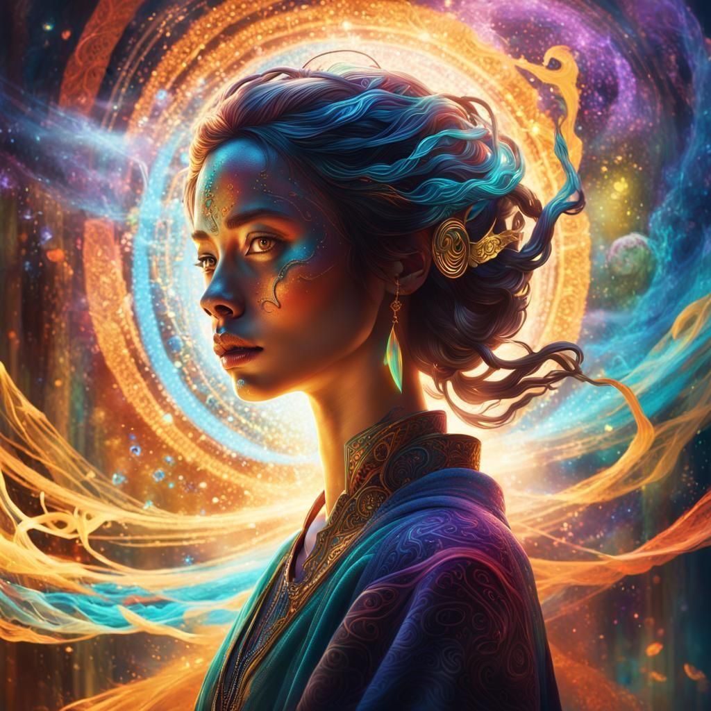 Mysterious World of Magic in Hyperrealistic Splash Art