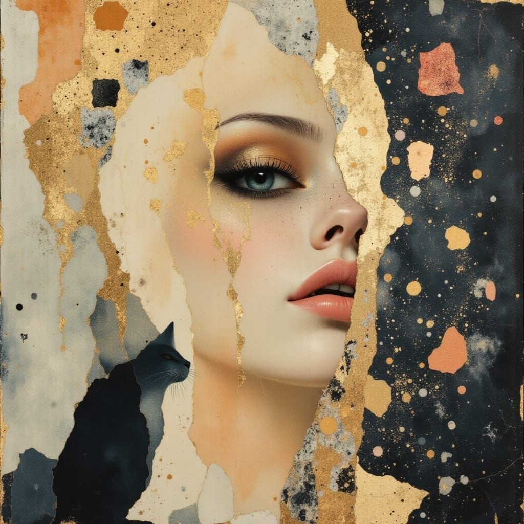 Siren with Diamond in Glowing Circle