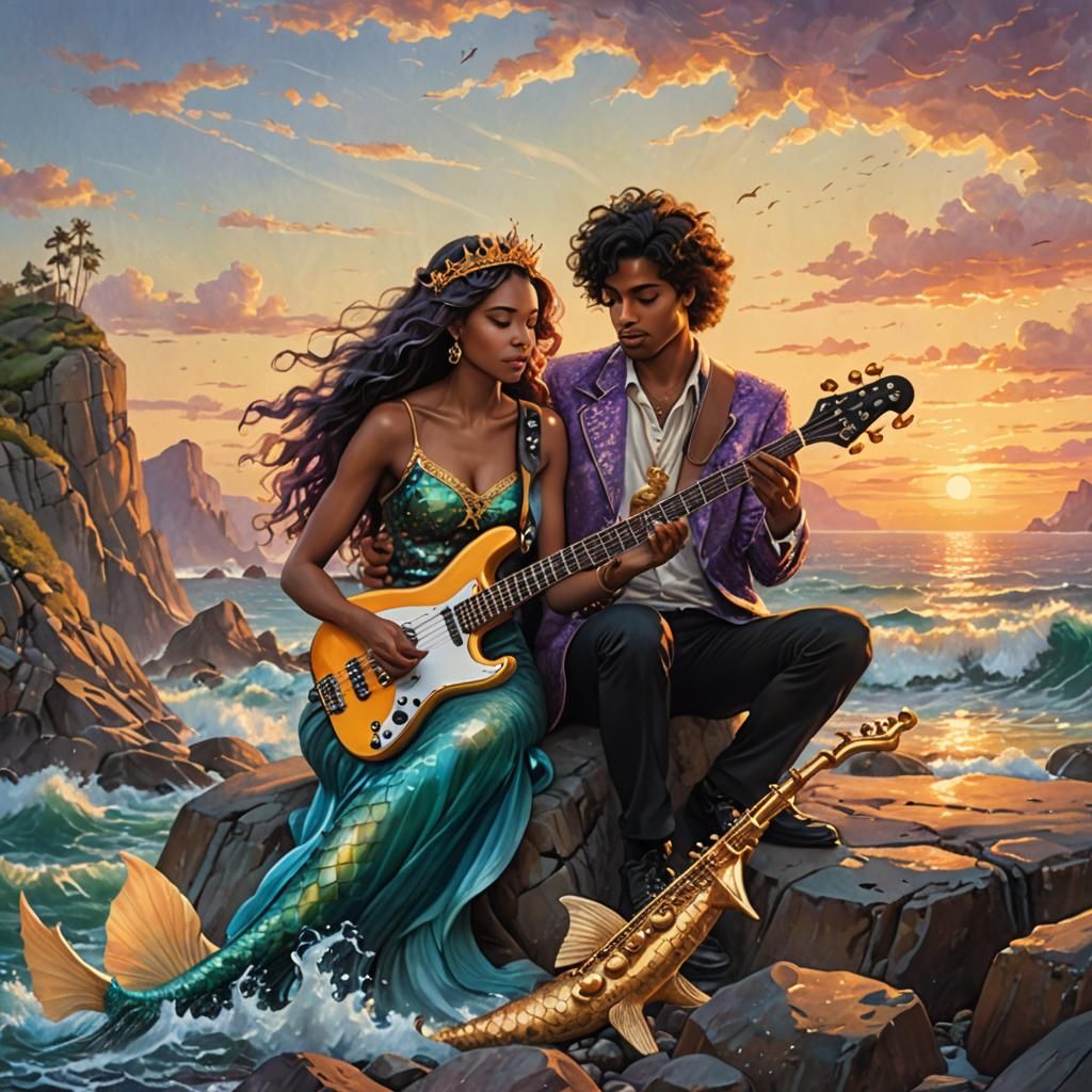 Siren and Prince's Sunset Jazz: A Fantasy Romance